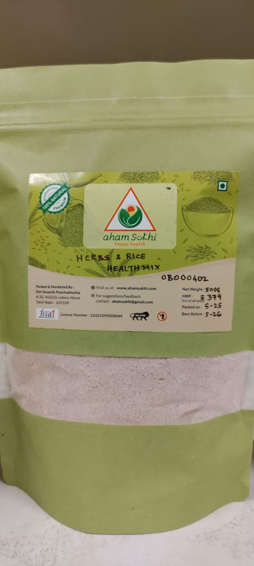 Herbs and rice health porridge mix