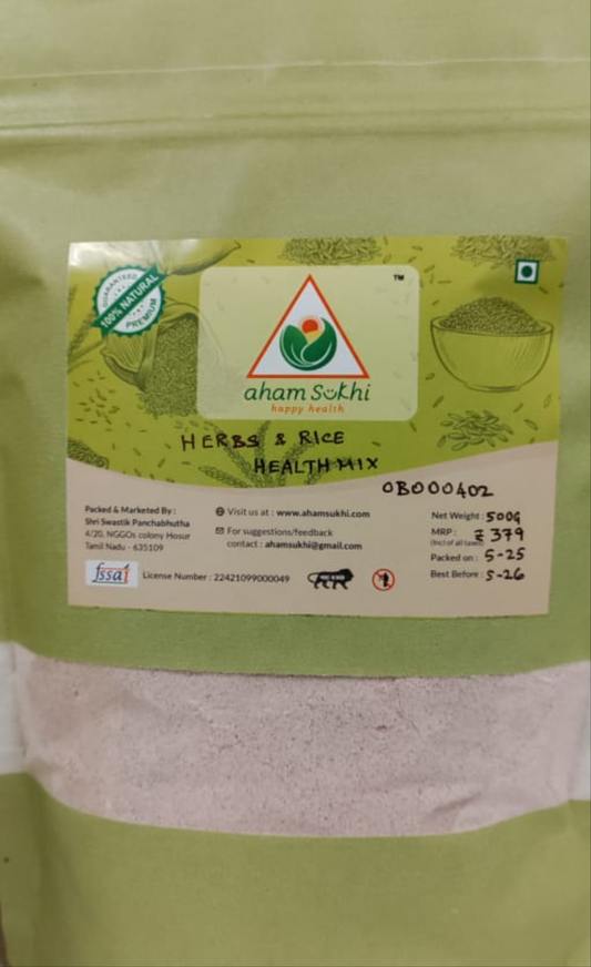 Herbs and rice health porridge mix