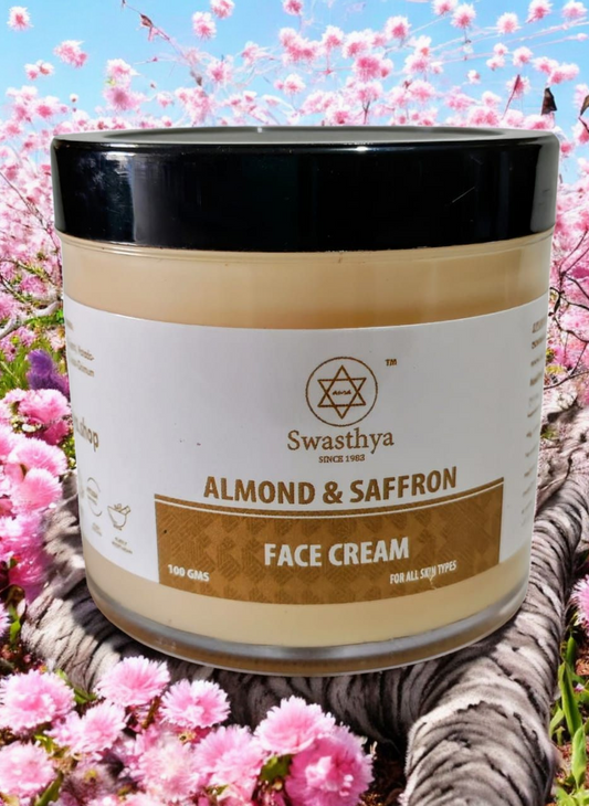 Almond & saffron face cream