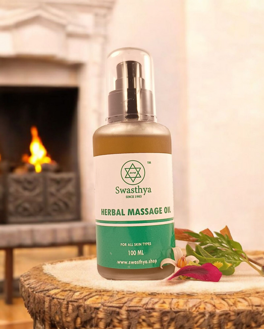 Herbal massage oil